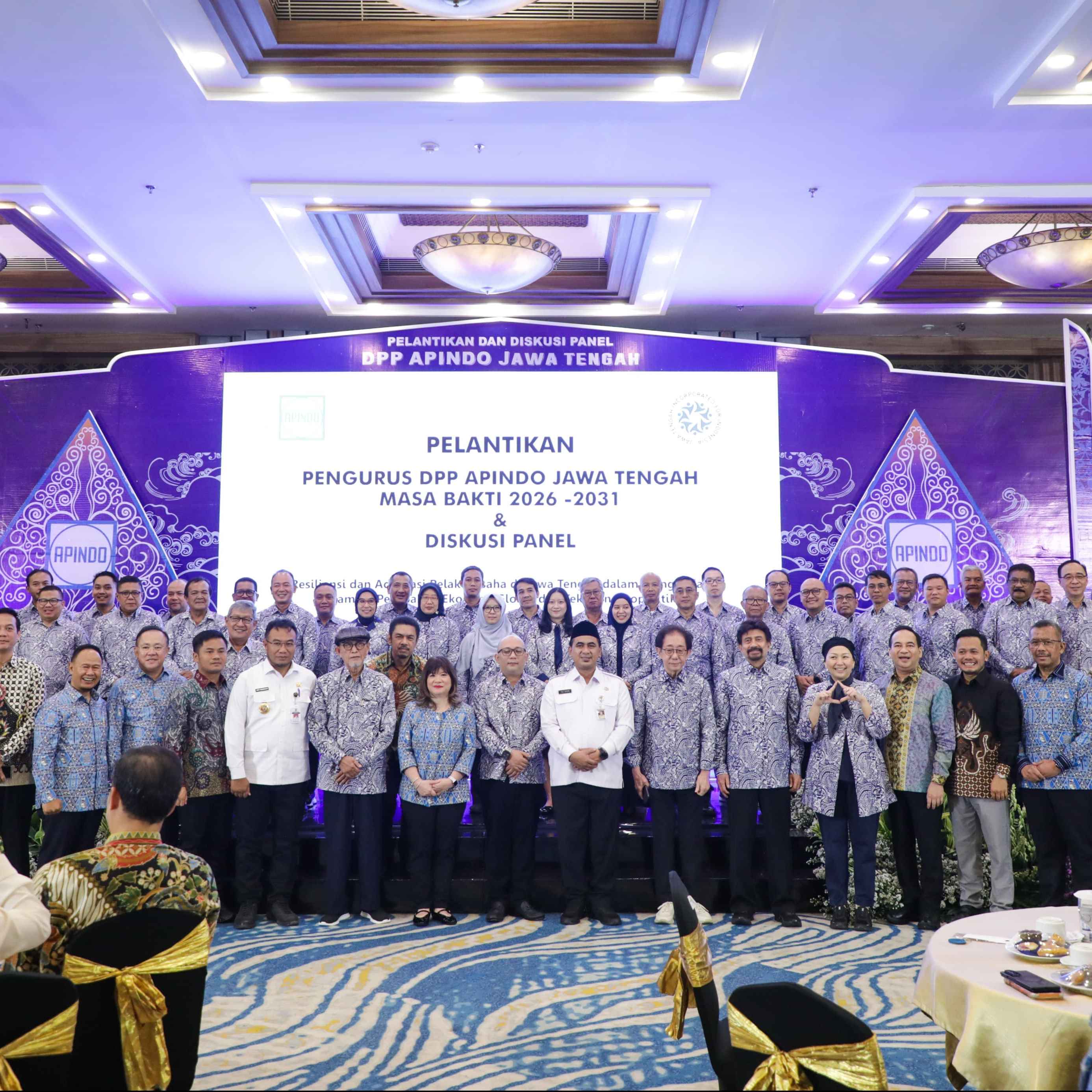 Bupati Tegal Dorong Penguatan Investasi Daerah Usai Hadiri Pelantikan Pengurus Apindo Jawa Tengah 2026-2031
