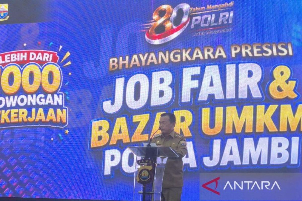 Gubernur Jambi Sebut Bursa Kerja Polda Jambi Buka 1.000 Lowongan demi Tekan Angka Kriminal Akibat Pengangguran