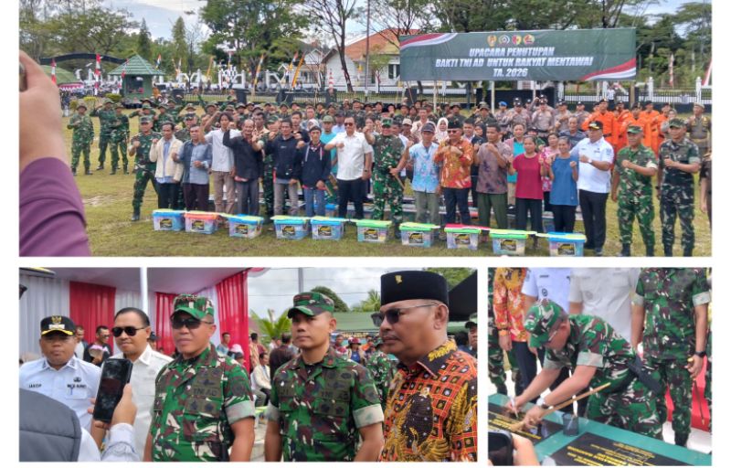 Danpusterad Tutup Karya Bakti TNI AD di Mentawai, 500 Paket Sembako dan Sunatan Massal Warnai Penutupan