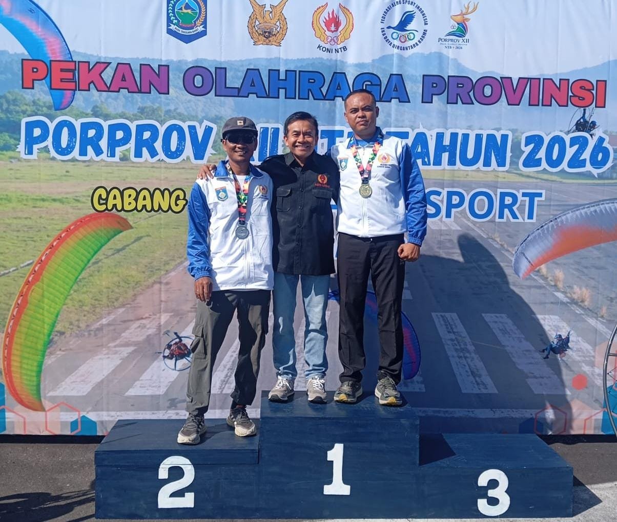 Emas Perdana Lombok Barat dari Udara: Atlet Paramotor Soni Ade Hermawan Ukir Sejarah di Porprov NTB 2026