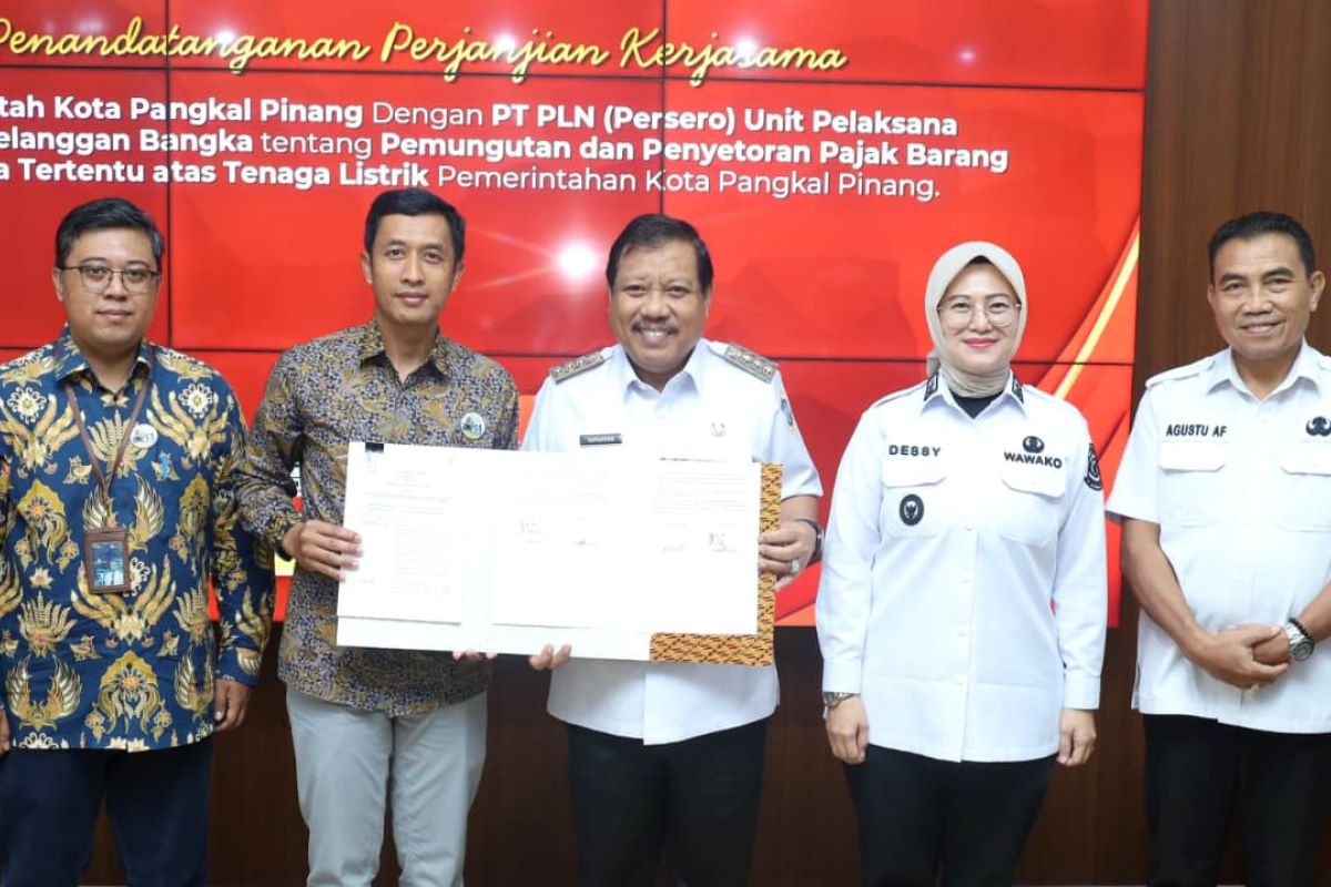 Pemkot Pangkalpinang dan PLN UP3 Bangka Perkuat Sinergi Pungut Pajak Tenaga Listrik untuk Dongkrak PAD