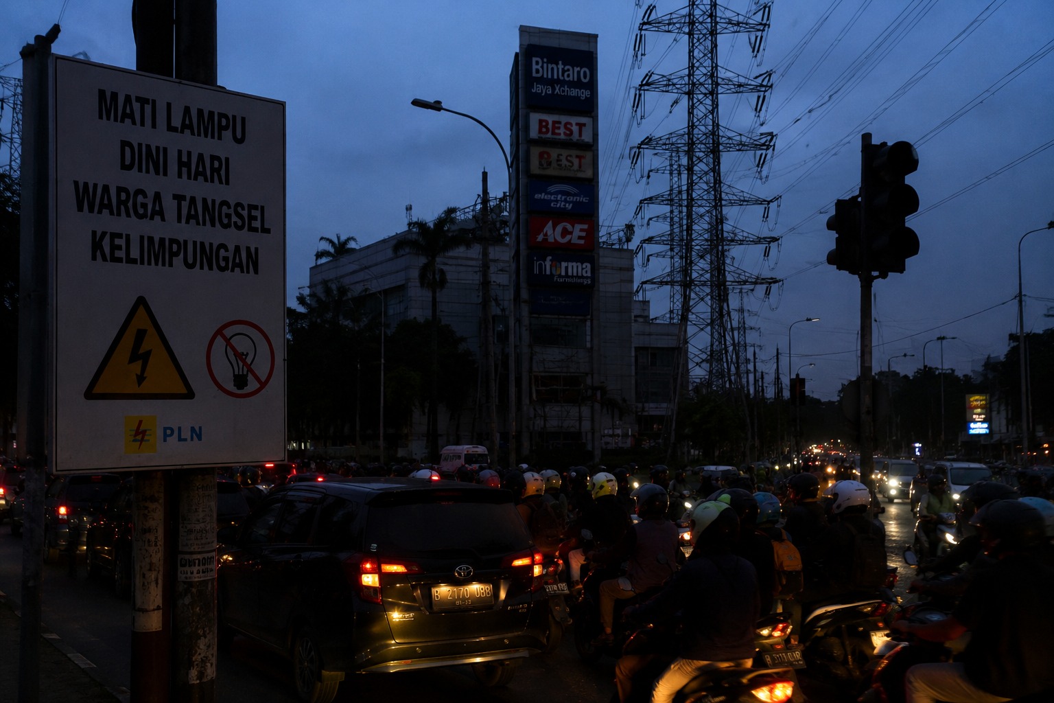 Pemadaman Listrik Dua Jam di Tangerang Selatan Jadi Uji Ketahanan Infrastruktur, UMKM Paling Terdampak
