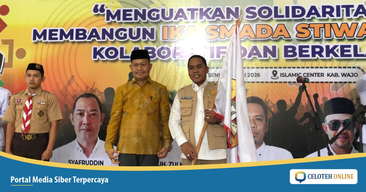 Bupati Wajo Andi Rosman Resmi Pimpin IKA SMADA STIWA, Target Wujudkan Lapangan Indoor Sekolah