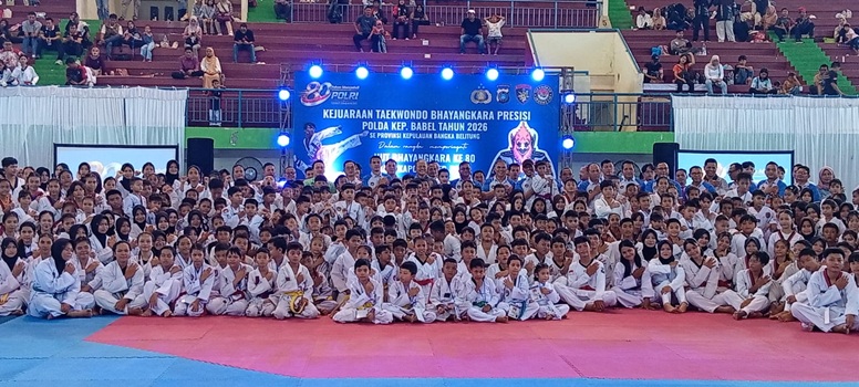 Wakapolda Babel Resmi Buka Kejuaraan Taekwondo Bhayangkara Presisi, 593 Atlet Siap Bertanding