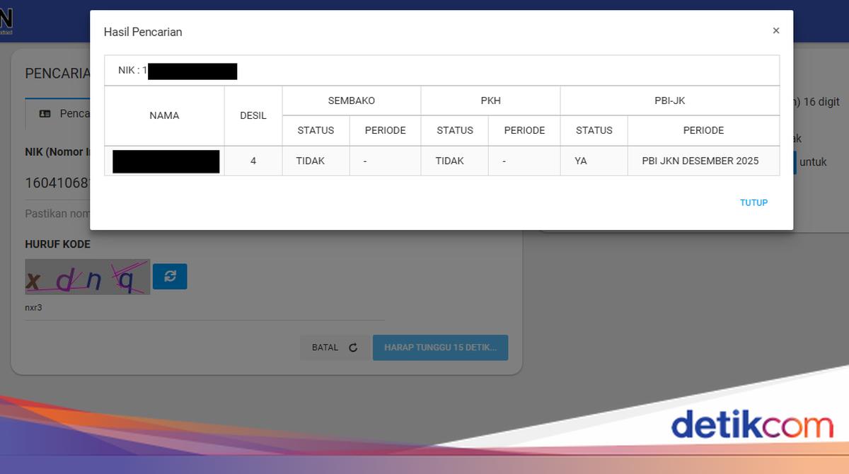 Warga Sumsel Bisa Cek Desil Penerima Bansos 2026 Pakai NIK KTP, Ini 6 Indikator Penentu dari Kemensos