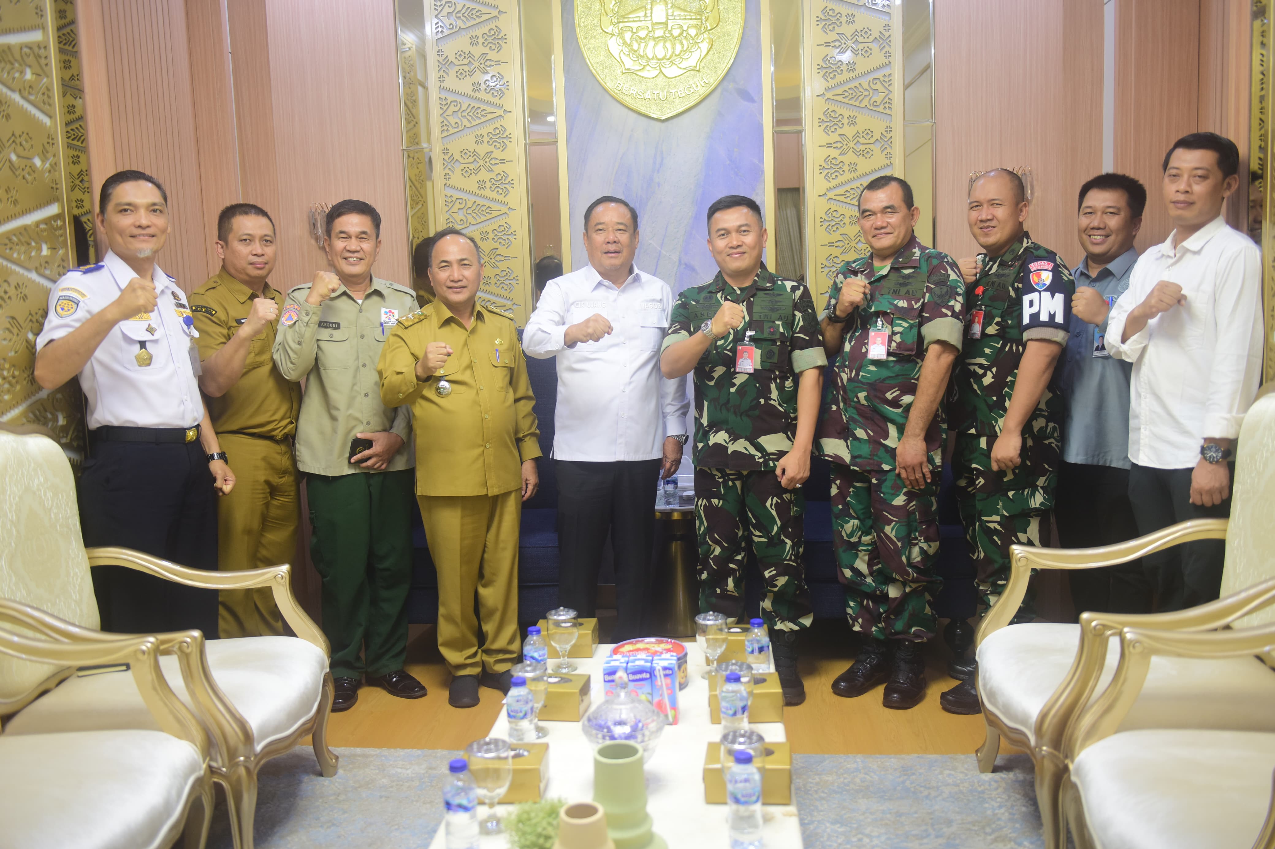 Danlanud SMH Palembang yang Baru Silaturahmi ke Wagub Cik Ujang, Perkuat Sinergi TNI AU-Pemprov Sumsel