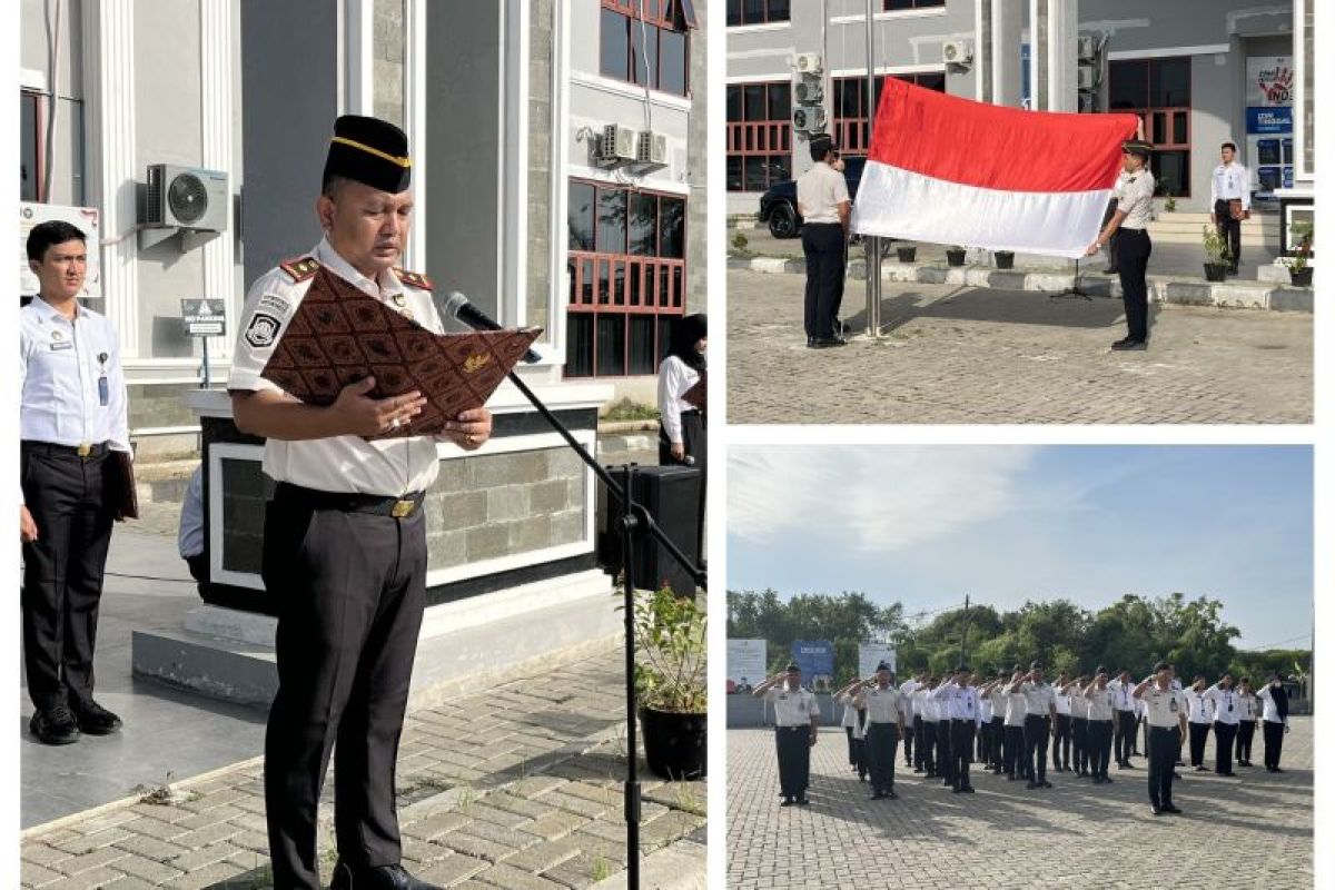 50 Pegawai Imigrasi Belawan Ikuti Upacara Hari Lahir Pancasila, Kakanim Bacakan Amanat Kepala BPIP Tentang Ideologi Hidup