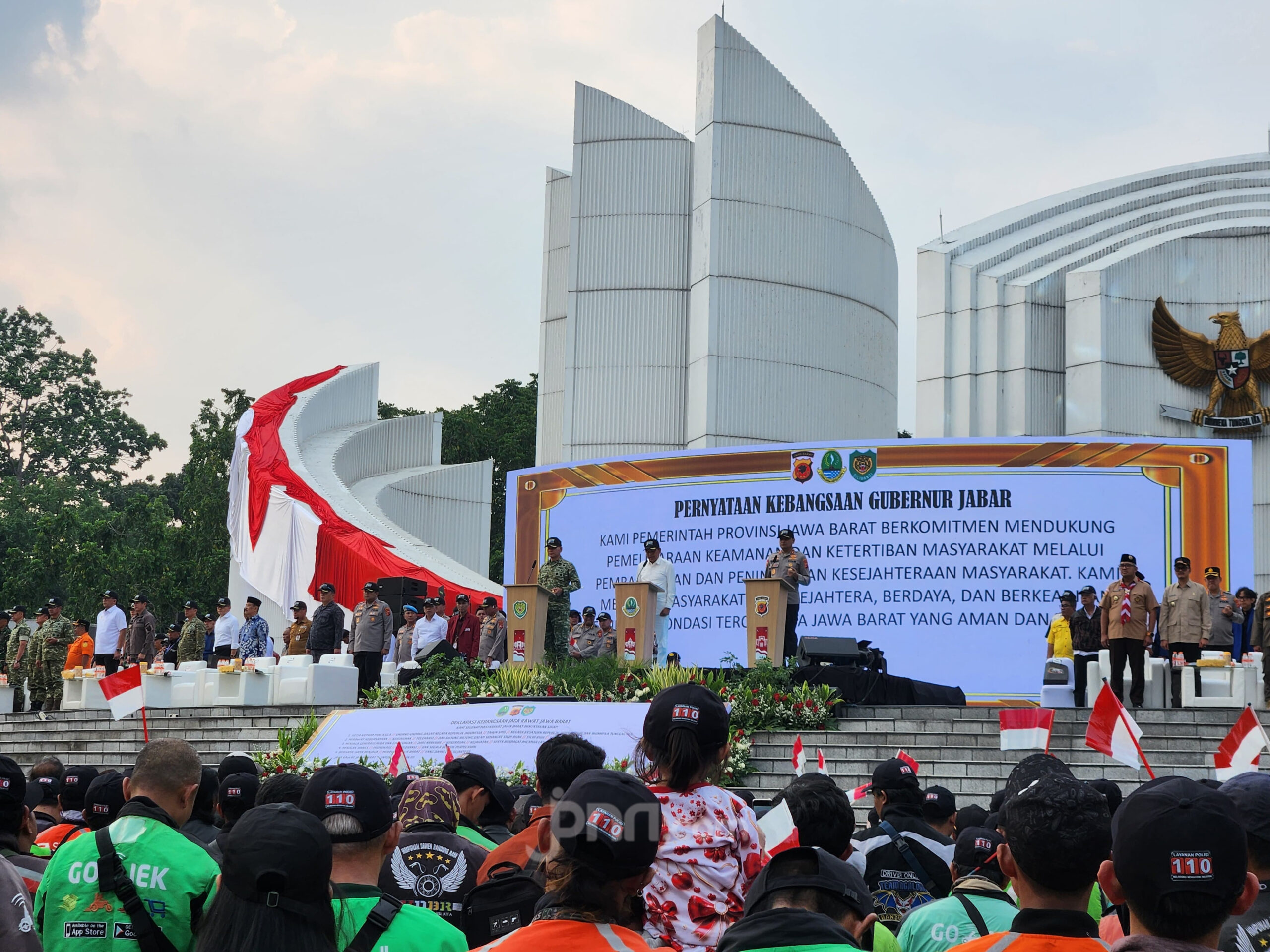 Apel Kebangsaan di Monumen Perjuangan Bandung, Forkopimda dan Polda Jabar Satukan Persepsi Jaga Stabilitas Jelang Dinamika Sosial