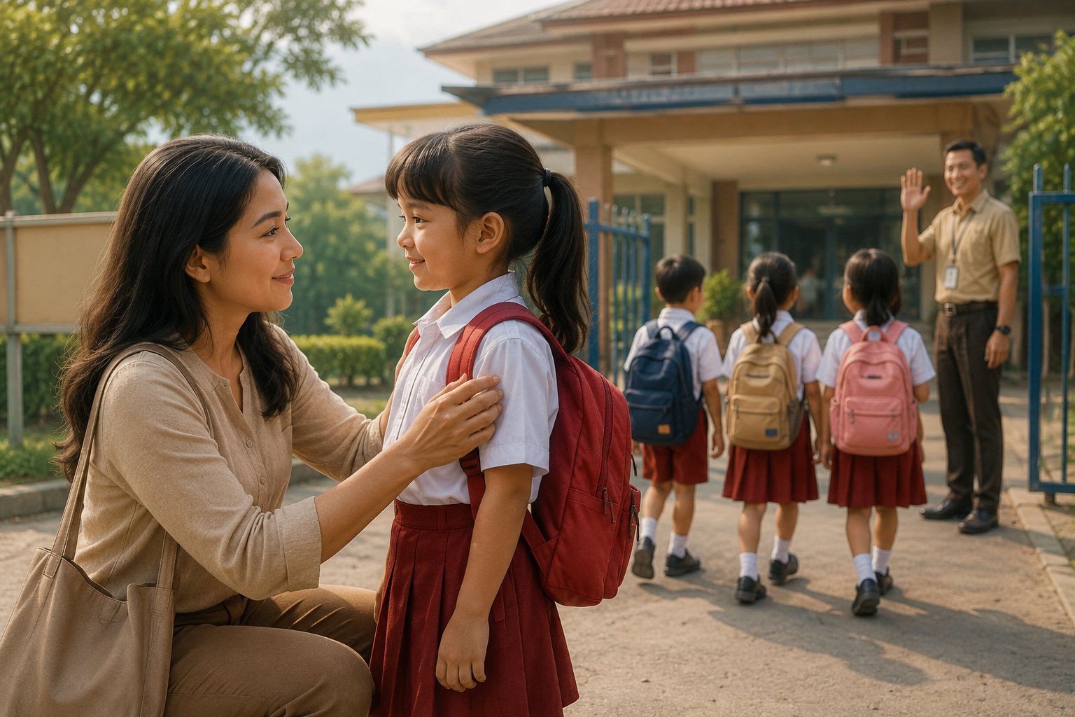 7 Tips Orang Tua di Medan Bantu Anak Beradaptasi di Hari Pertama Sekolah, Bangun Rutinitas Sehat hingga Jangan Dibandingkan