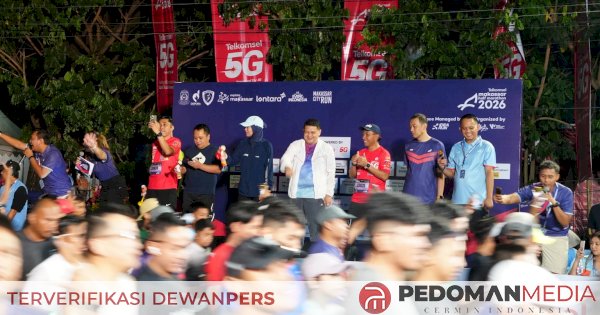 Makassar Half Marathon 2026 Dihadiri 12.400 Pelari, Wali Kota Appi Sebut Ekonomi Lokal Terguncang Positif