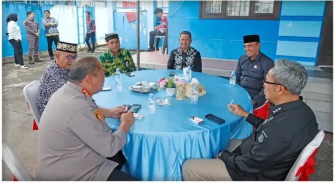 Ketua Komisi I DPRD Kaltara Alimuddin Hadiri Penyambutan Kapolda Baru Irjen Agus Wijayanto di Tanjung Selor