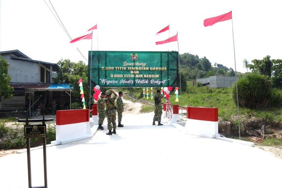 Jembatan Garuda di Juata Kerikil Tarakan Resmi Difungsikan, Warga Tak Lagi Andalkan Jembatan Kayu Darurat