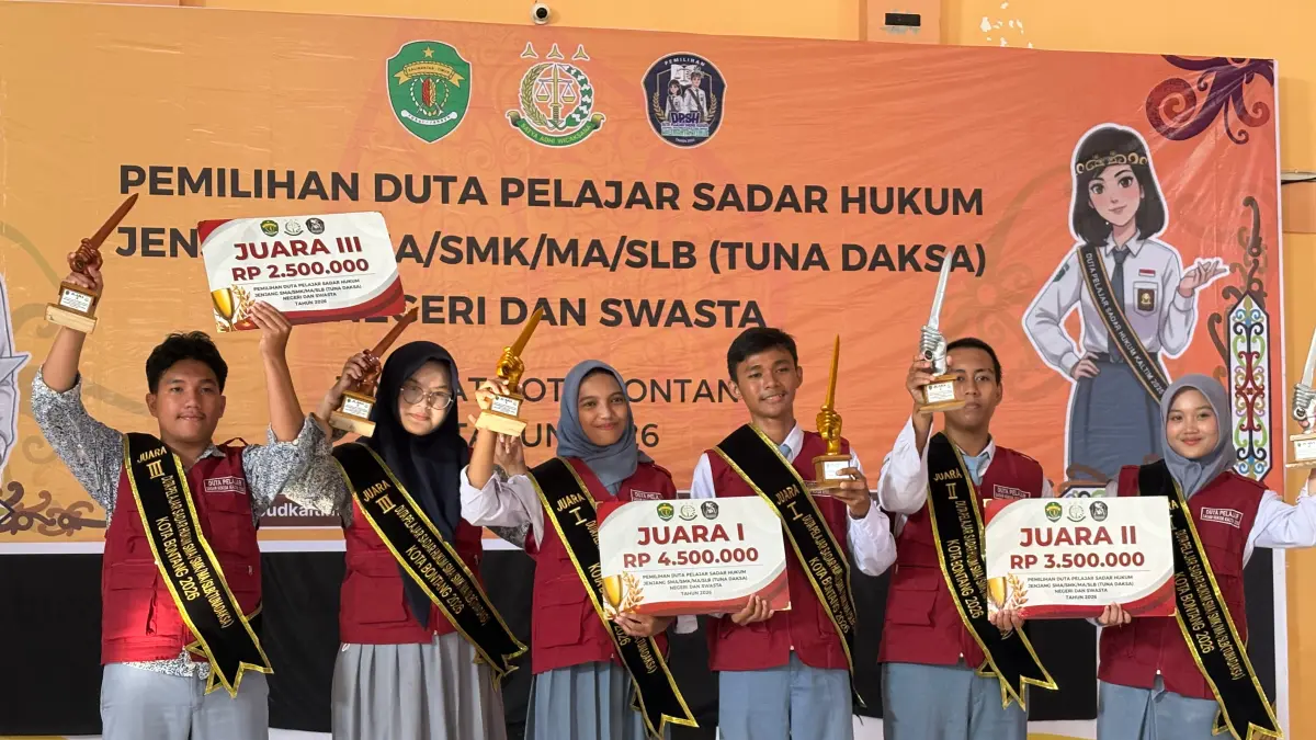 SMAN 2 Bontang Borong Juara 1 dan 2 Duta Pelajar Sadar Hukum 2026, Inovasi Siber Jadi Kunci
