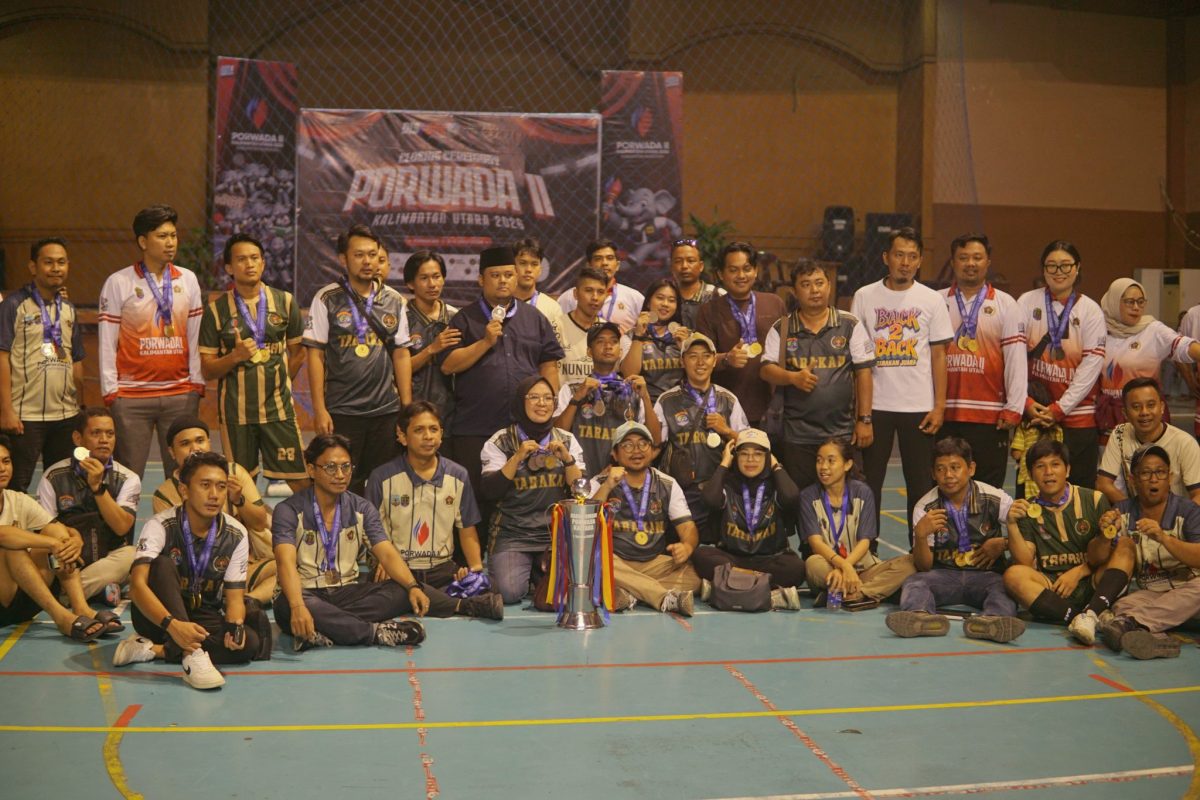 Tarakan Pertahankan Juara Umum Porwada II Kaltara 2026 di Nunukan, Koleksi 11 Medali Emas