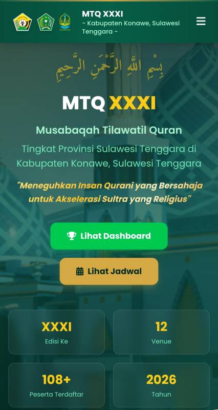 15 Kabupaten Kota di Sultra Masih Nihil Poin di Awal MTQ XXXI, Persaingan Cabang Lomba Langsung Ketat