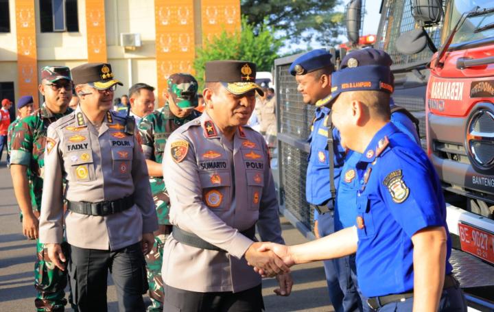 1.005 Titik Panas Kategori Medium Terpantau di Lampung Hingga Juli 2026, Polda Siagakan Personel dan Water Cannon