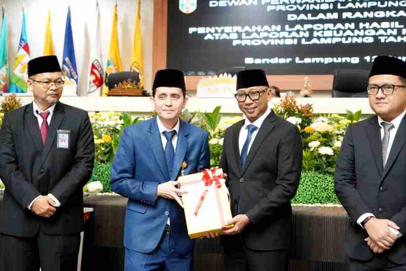 Pemprov Lampung Kembali Raih WTP dari BPK untuk Ke-12 Kalinya Berturut-turut, Gubernur Sebut Bukti Tata Kelola Akuntabel