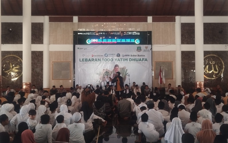 Semarak 1 Muharram 1448 H di Banten: BAZNAS Santuni 1.000 Anak Yatim dan Dhuafa di Masjid Agung Ats Tsauroh