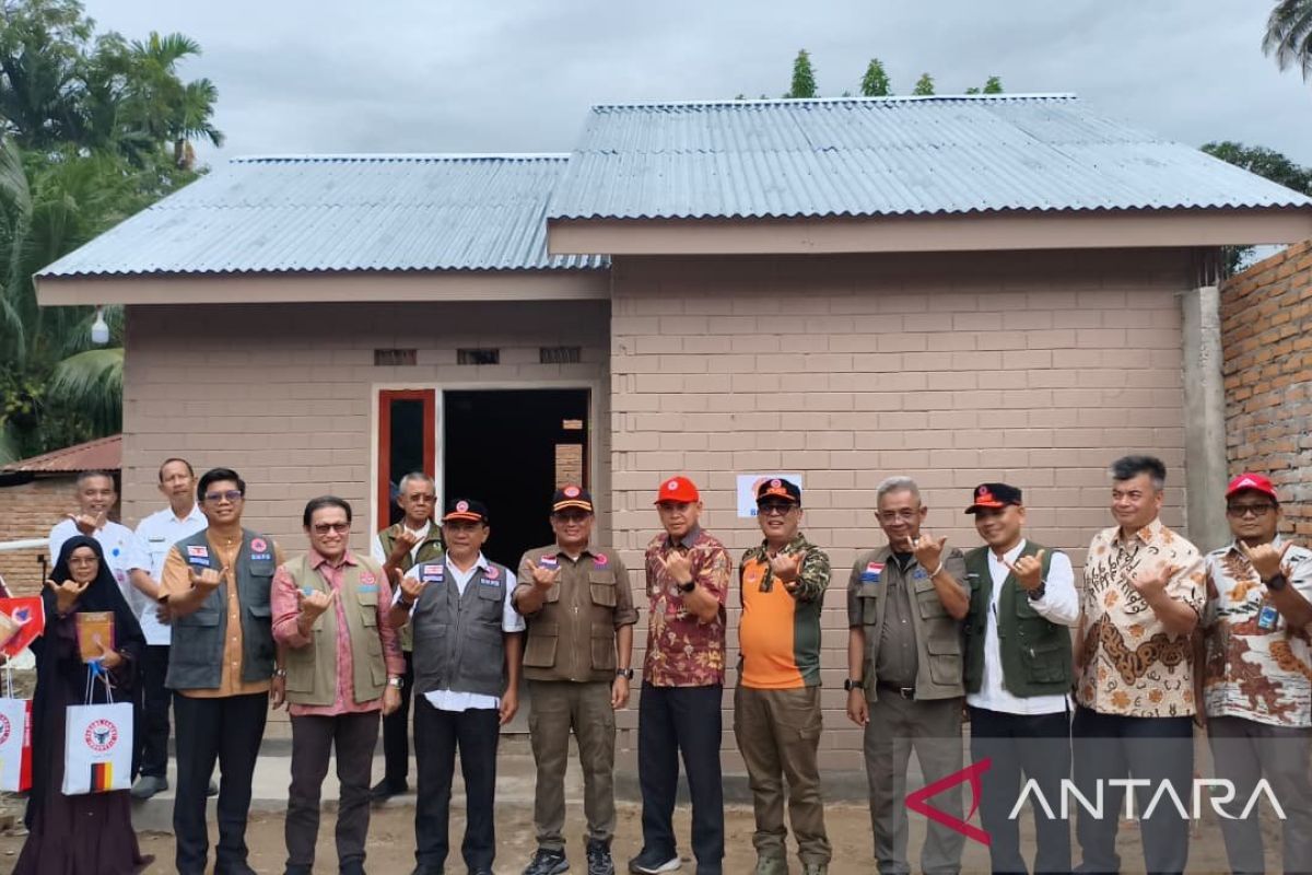 BNPB Perkenalkan Rumah Huntap Mandiri untuk Penyintas Banjir di Sumbar, Material Bata Interlock Jadi Andalan