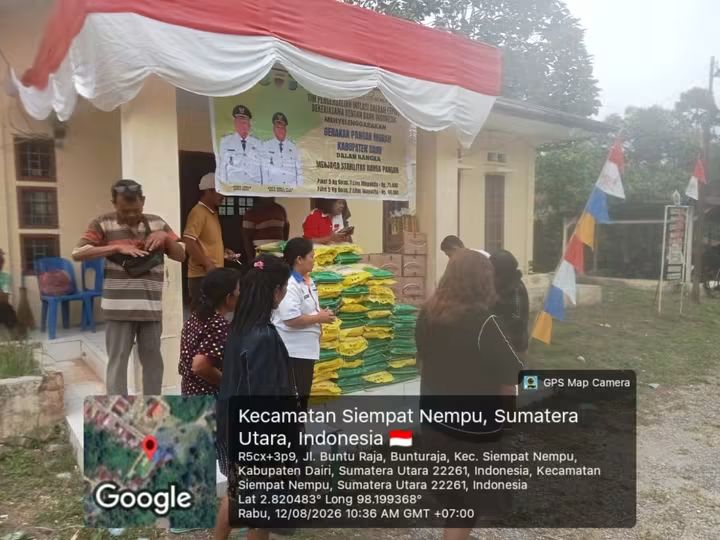 TPID Dairi Jual Paket Pangan Murah Rp 105.000 di Siempat Nempu, Isi Beras SPHP, Gula, dan Minyak Kita