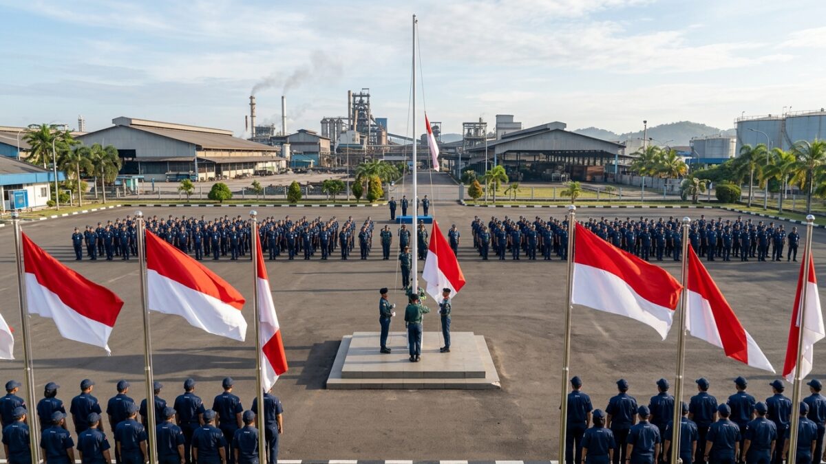 PT Timah Gelar Upacara Hari Lahir Pancasila Serentak di 9 Wilayah, Seluruh Direksi Jadi Inspektur Upacara