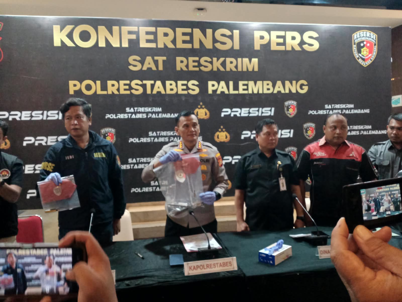 Polrestabes Palembang Amankan Pelajar SMK Gajah Mada Bawa Senpira saat Konvoi, Satu Butir Amunisi Ikut Disita