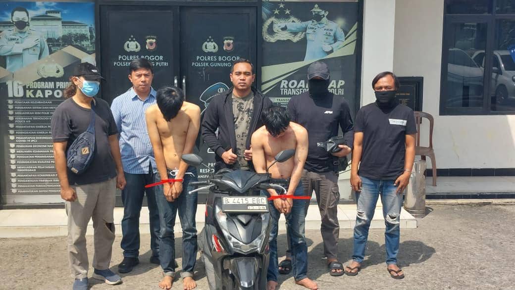 Polsek Gunung Putri Bekuk Residivis Curanmor Bersenpi Rakitan di Bogor, Sita Kunci Letter T dan Amunisi