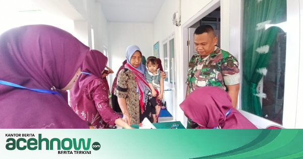Satgas TMMD ke-129 di Aceh Selatan Gelar Posyandu di Beutong, Puluhan Ibu dan Balita Dapat Layanan Kesehatan