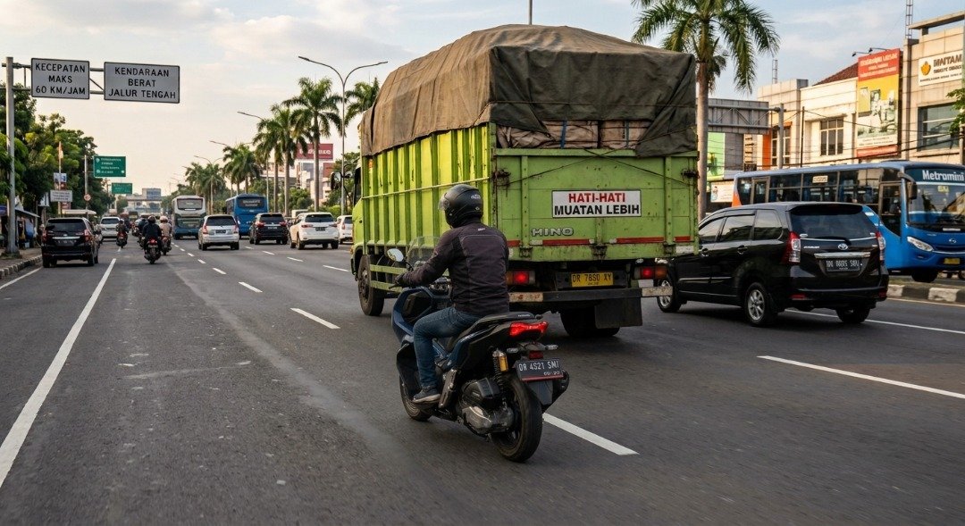 Posisi Berkendara Tepat di Jalan NTB: Jangan Terpaku di Tengah Lajur, Ini Risiko Tergelincir dan Cara Aman