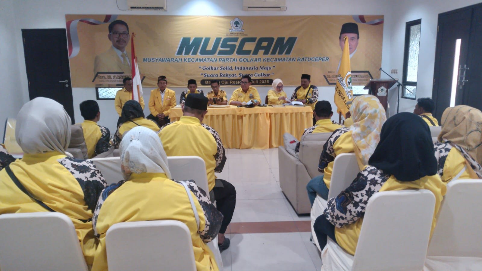 Jamaludin Halwani Kembali Pimpin PK Golkar Batuceper Kota Tangerang Secara Aklamasi, Target Rebut Dua Kursi DPRD