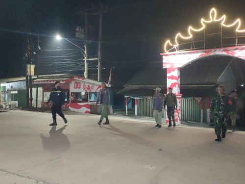 Patroli Gabungan TNI-Polri dan Forkopimcam Amankan Malam Libur Kenaikan Isa Almasih di Bandar Lampung