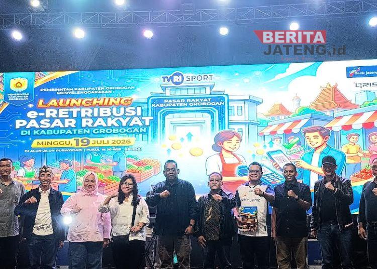 Pemkab Grobogan Luncurkan Sistem e-Retribusi Pasar, Pedagang di 7 Lokasi Bisa Bayar Non-Tunai Mulai Hari Ini