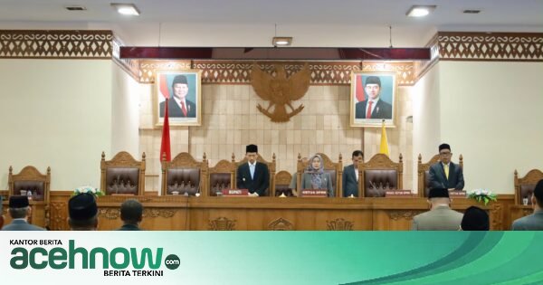 Bupati Aceh Barat Serahkan Raqan Pertanggungjawaban APBK 2025 ke DPRK, Realisasi Belanja Daerah Tembus Rp 1,44 Triliun