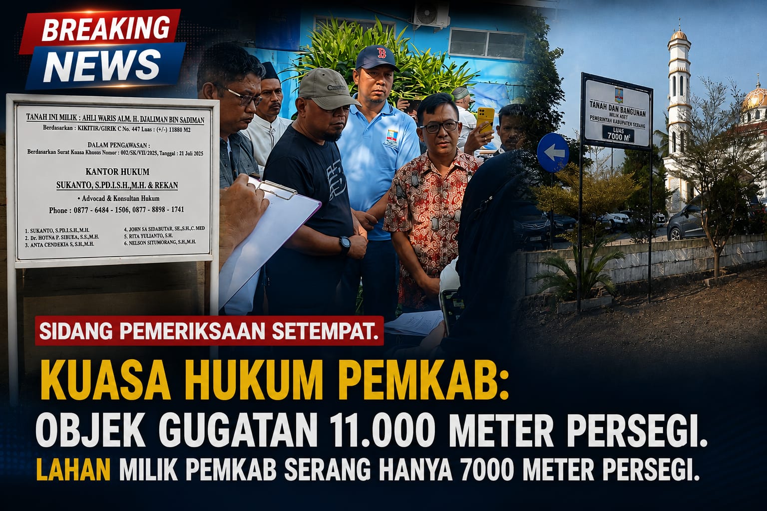 Sengketa Lahan Eks Pasar Kragilan di Serang: Pemkab Siap Hadapi Gugatan Ahli Waris, Luas Lahan Berbeda