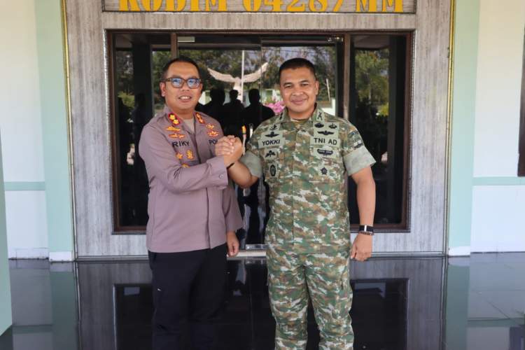 Kapolres Mukomuko Sambangi Markas Kodim 0428, Sepakat Perkuat Sinergi Jaga Keamanan Wilayah