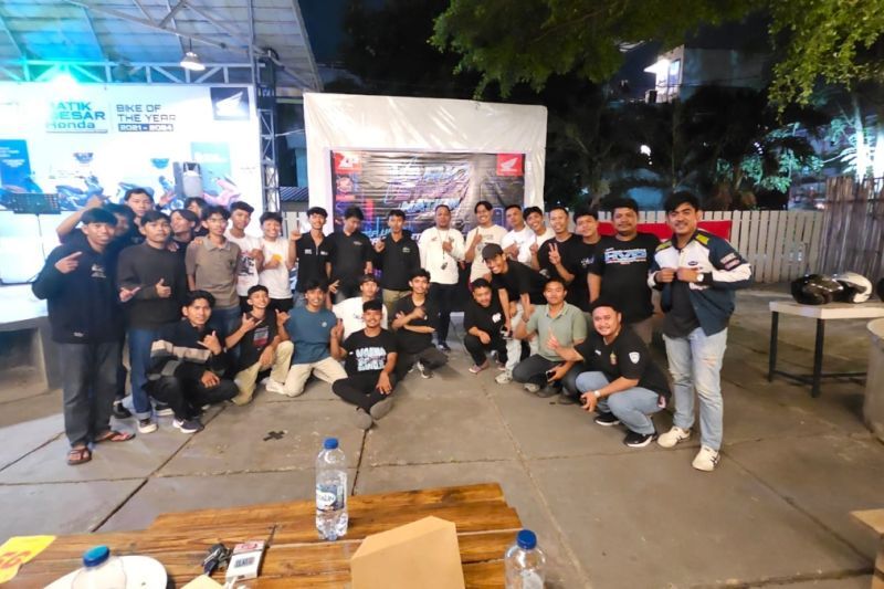 Komunitas Vario Palu Gelar Street Nation di Cafe Pasar Kopi, Night Ride Keliling Kota Jadi Puncak Acara