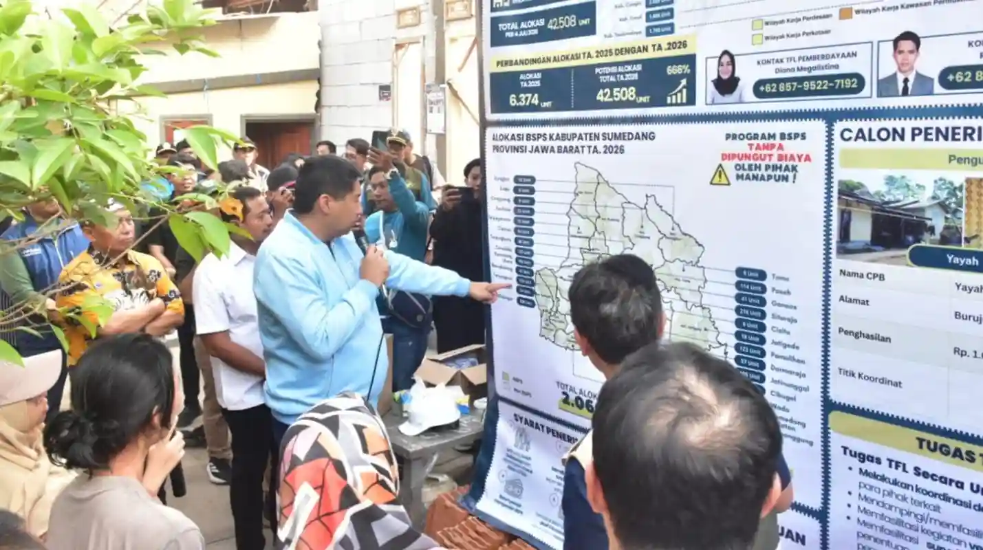 Menteri Perumahan Maruarar Sirait Minta Genteng Jatiwangi dan Plered Diprioritaskan dalam Program Bedah Rumah di Sumedang