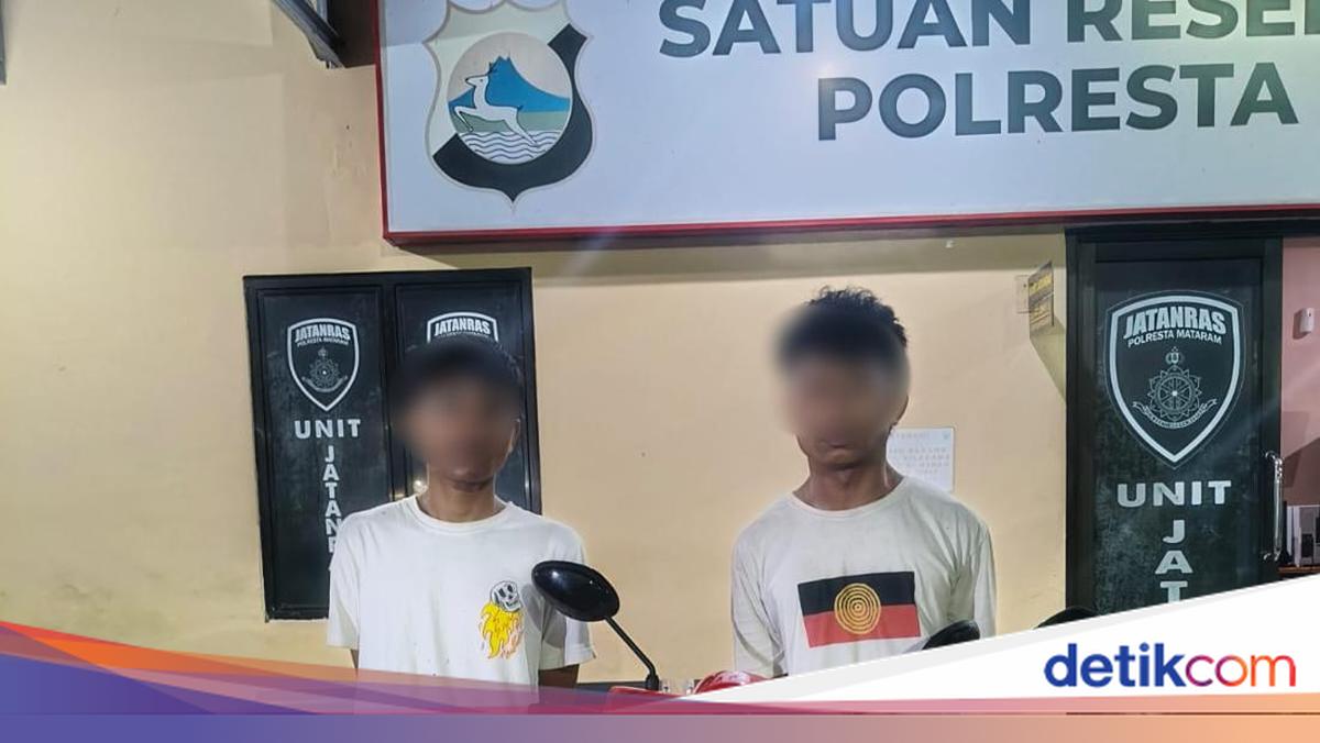 Dua Residivis Curanmor Asal Lombok Tengah Ditangkap, 16 Kali Beraksi di Wilayah Mataram