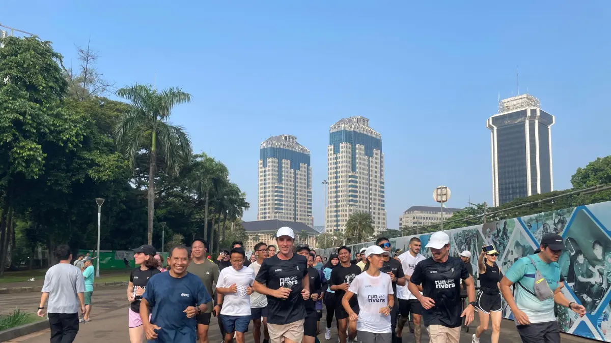 Gary, Sam, dan Kelly Disambut Relawan dan Komunitas Pelari di Jawa Tengah, Gerakan Run for Rivers Bekas di Hati Warga
