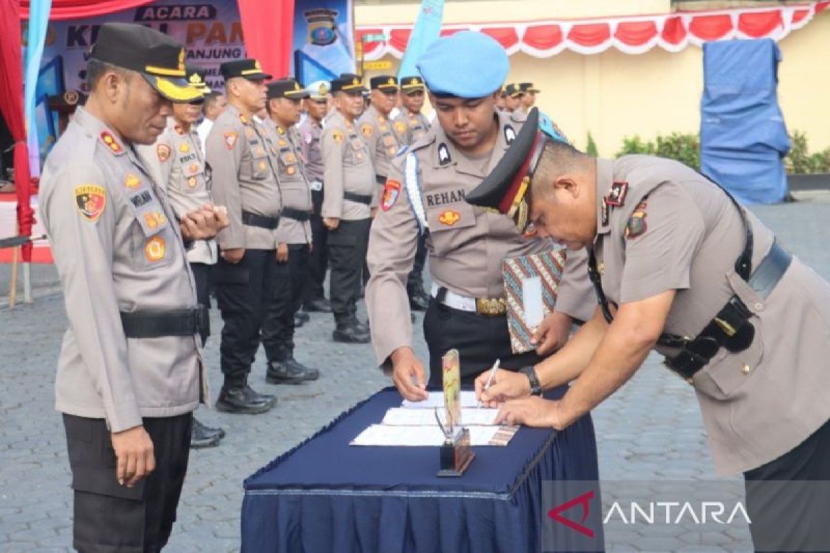 Mutasi Jabatan di Polres Tanjungbalai: Kompol Pardede Digantikan Kompol Simanjuntak, 32 Personel Naik Pangkat