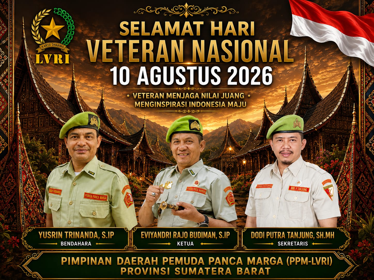 Hari Veteran Nasional 2026: PPM-LVRI Sumbar Dorong Anak Muda Teladani Disiplin dan Pengorbanan Pejuang