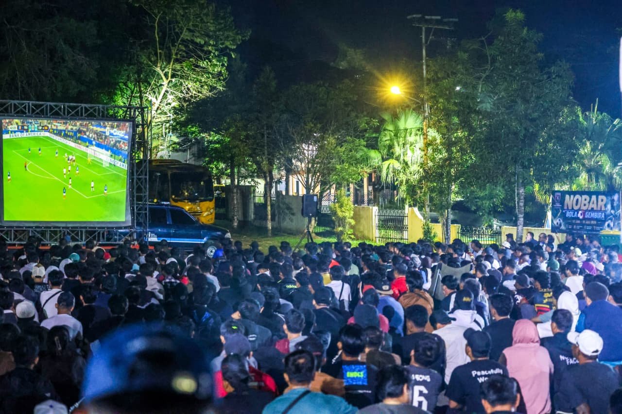 Nobar Semifinal Piala Dunia 2026 di Tarakan Makin Semarak, Kodim 0907 Turunkan Personel Jaga Kondusivitas