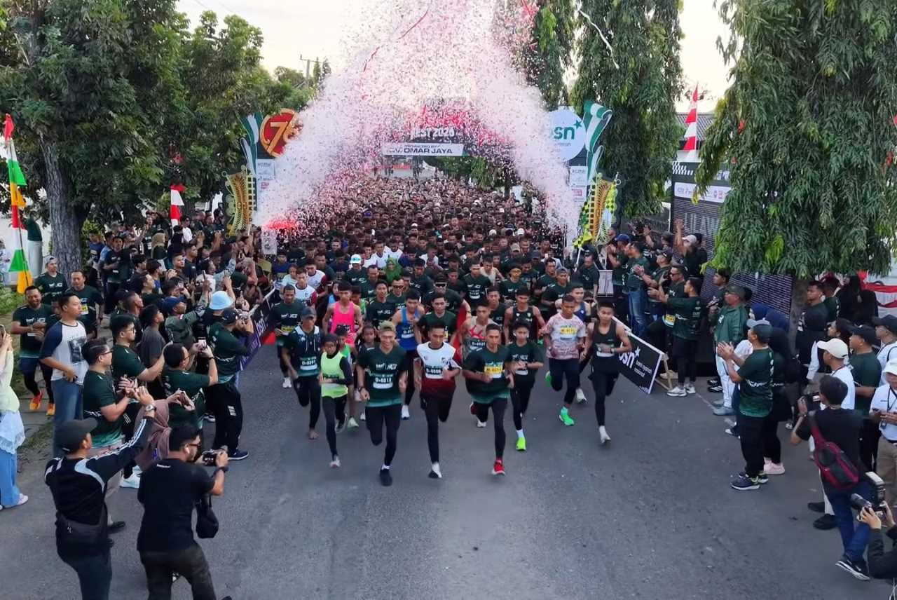 Lilawangsa Run 2026 di Lhokseumawe Diikuti 1.700 Pelari, Arwan Zeboa Kampiun dan Pelari Kenya Jadi Runner-up
