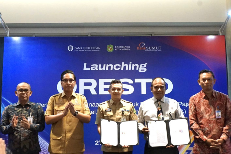 Bank Sumut Luncurkan QRESTO, Aplikasi Pajak Daerah yang Bisa Pantau Kinerja Restoran dan Hotel di Medan Secara Real-Time
