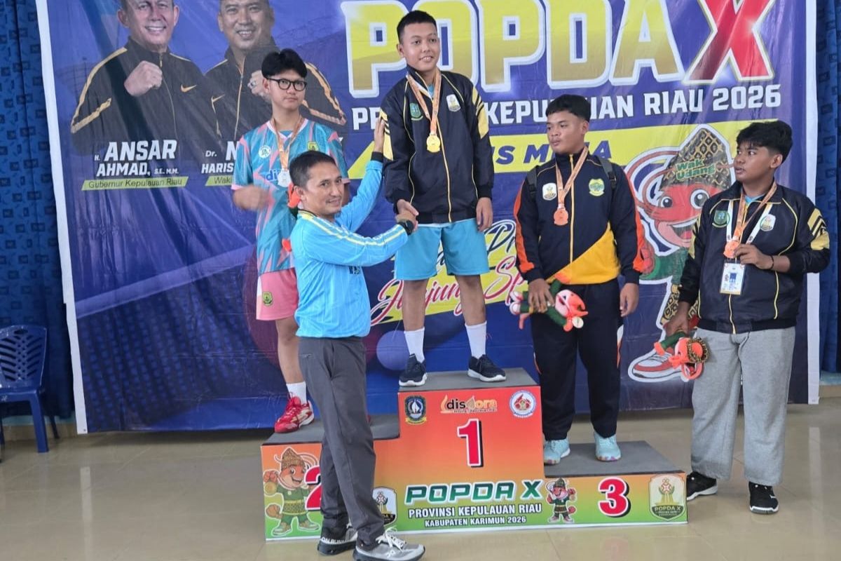 Pemkab Natuna Siapkan Rp120 Juta untuk Bonus Atlet Popda Kepri, Tenis Meja Borong Medali Emas