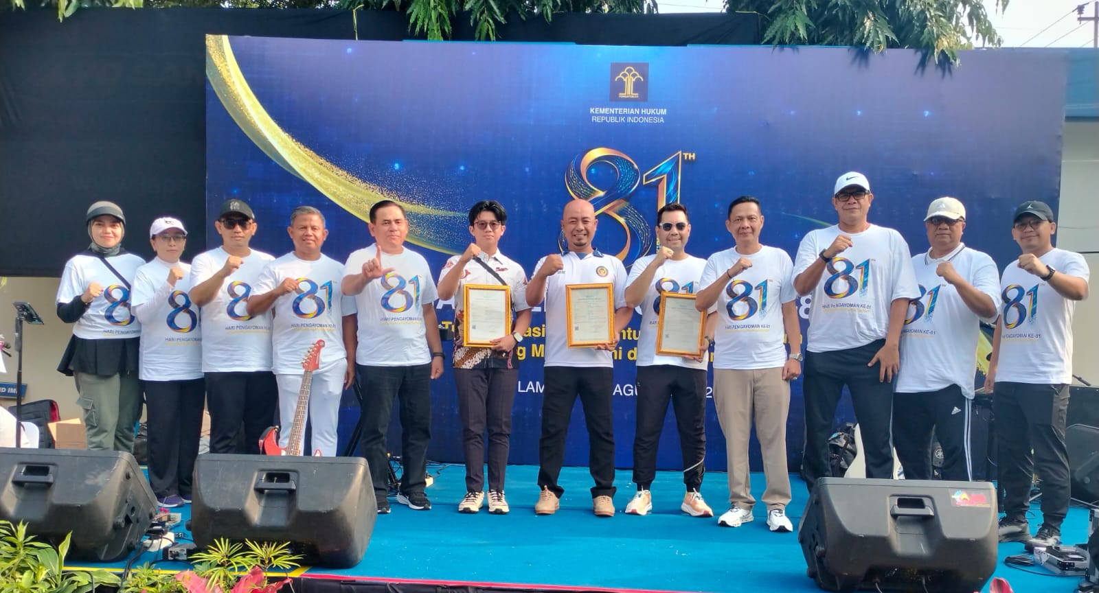 Kanwil Kemenkum Lampung Gelar Fun Walk dan Legal Expo di Hari Pengayoman ke-81, Layanan Publik Terpadu Dibuka Gratis