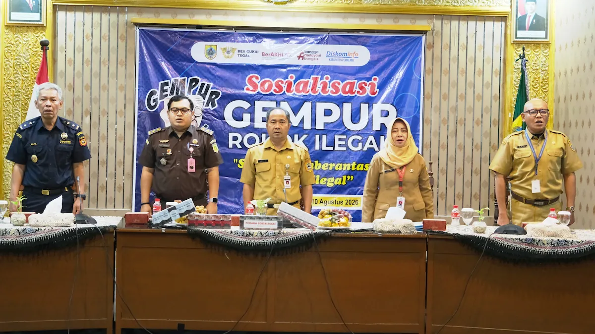 Diskominfo Pemalang Sosialisasi Gempur Rokok Ilegal Jelang Pilkades 2026, Ini Ciri-Ciri yang Wajib Diketahui Warga