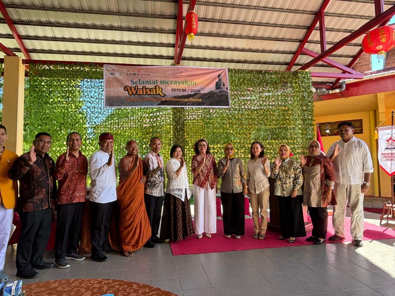 Waisak 2570 BE/2026 di Ambon, Wagub Ajak Warga Rawat Toleransi dan Kebersamaan