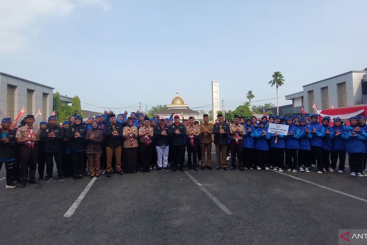 340 Personel Pramuka Se-Bengkulu Dilepas ke Jambore Nasional XII/2026 di Cibubur, 45 Pembina Pendamping Ikut Serta
