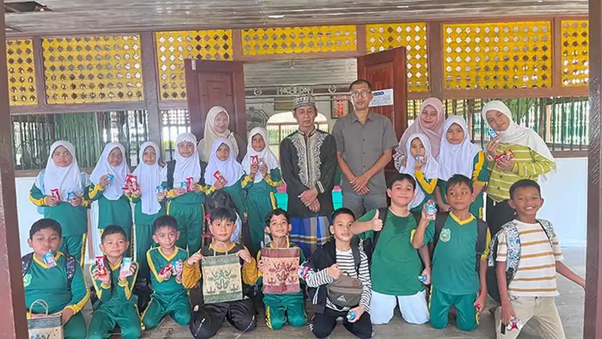 SD 2 Muhammadiyah Langsa Ajak Siswa Kenali Sejarah Islam 251 Tahun di Masjid Jaya Ar-Rahman Langkat